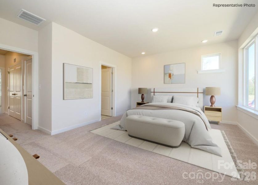 Furnished interior view inside a new home in Central Living at Craig, Charlotte (Image 5).