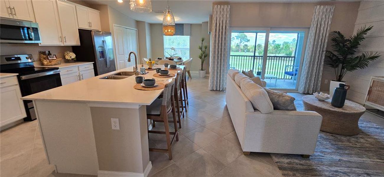 Furnished interior view inside a new home in , Venice (Image 11). Furnished interior view inside a new home in , Venice (Image 11).