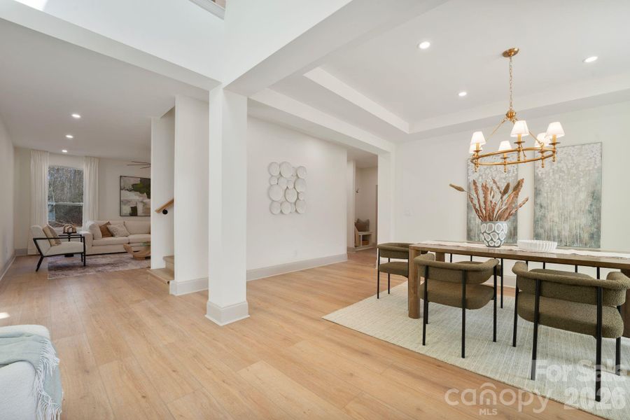 Furnished interior view inside a new home in , Mint Hill (Image 5). Furnished interior view inside a new home in , Mint Hill (Image 5).