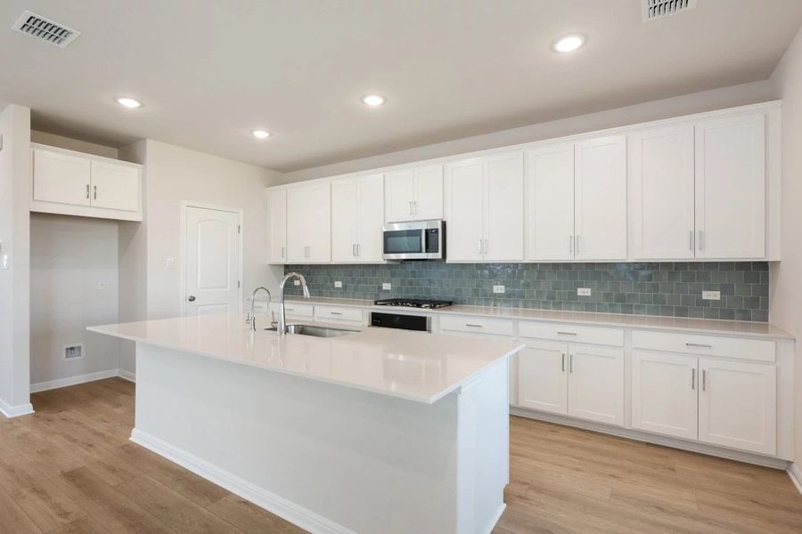 Furnished interior view inside a new home in Patterson Ranch, Georgetown (Image 6).