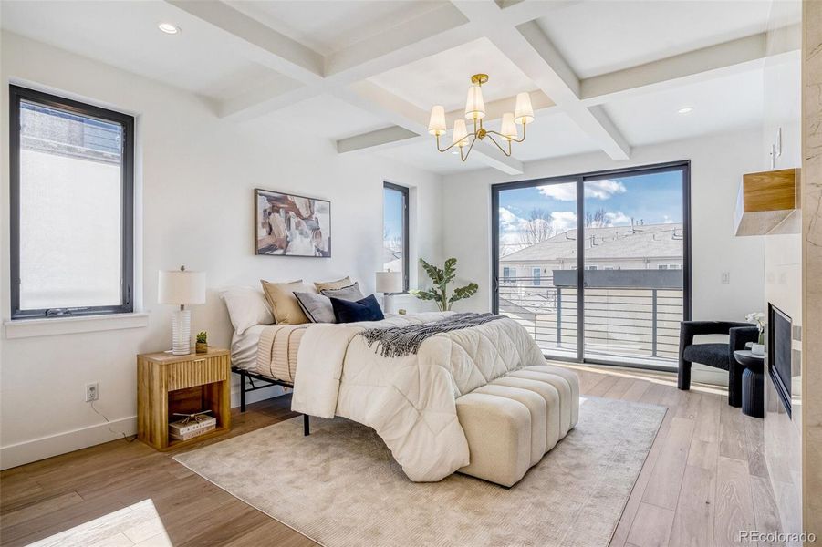 Furnished interior view inside a new home in , Denver (Image 31).