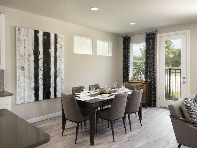 Furnished interior view inside a new home in Spring Brook Village - City Series, Houston (Image 5).