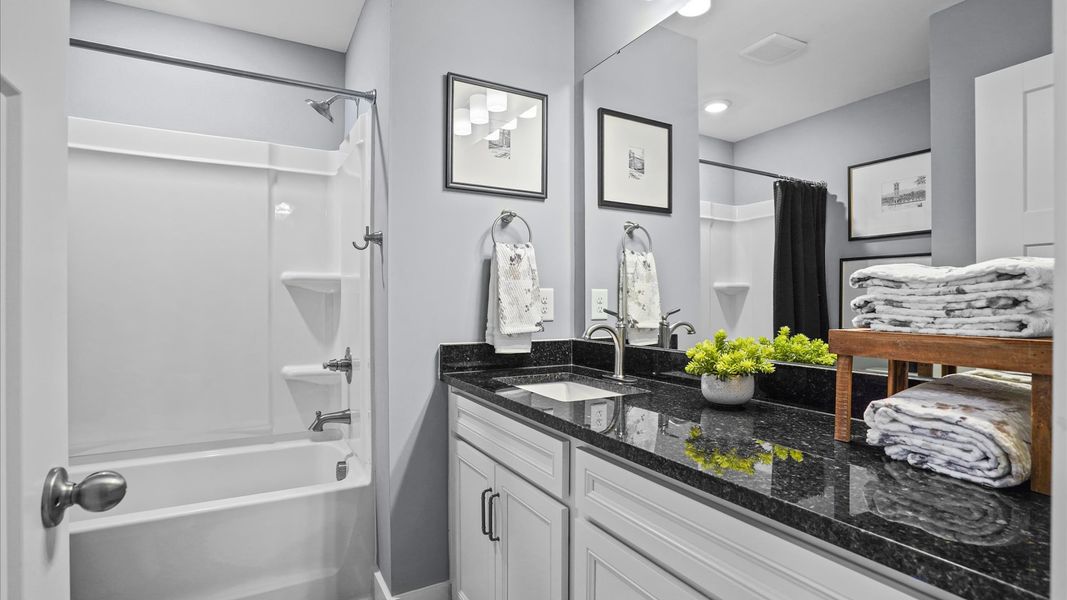 Representative furnished interior of a home built from the Litchfield by DRB Homes in Clayton Crossing, Arden (Image 17). Representative furnished interior of a home built from the Litchfield by DRB Homes in Clayton Crossing, Arden (Image 17).