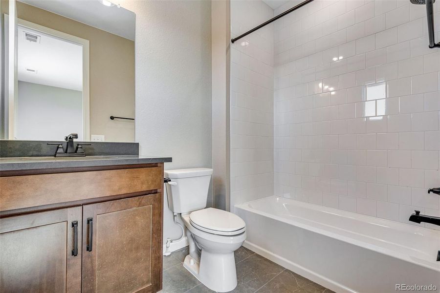 Furnished interior view inside a new home in Ensemble at The Aurora Highlands, Aurora (Image 12). Furnished interior view inside a new home in Ensemble at The Aurora Highlands, Aurora (Image 12).