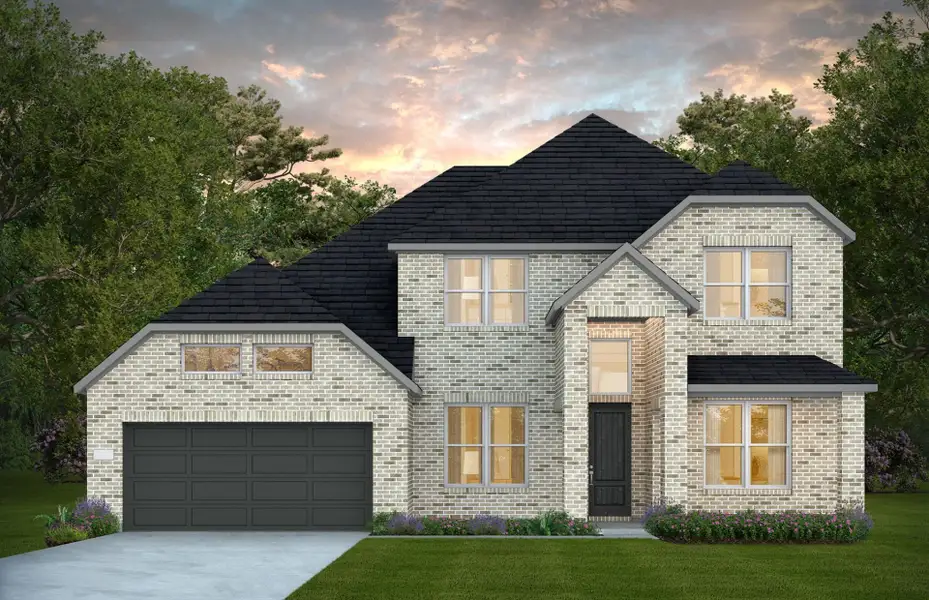 Representative exterior photo of a completed home built from the Lindale by Pulte Homes in Blue Creek Trails, Richmond, TX (Image 18). Representative exterior photo of a completed home built from the Lindale by Pulte Homes in Blue Creek Trails, Richmond, TX (Image 18).