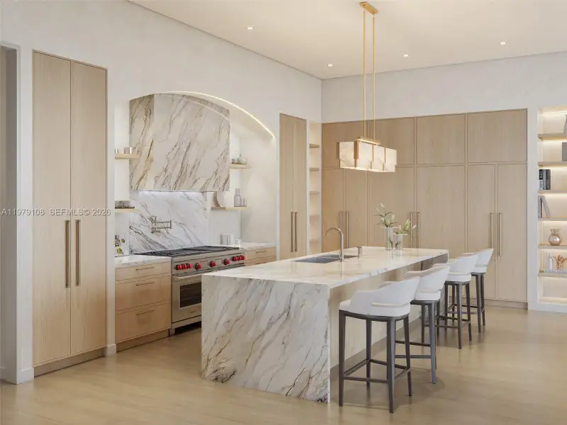 Furnished interior view inside a new home in , Coral Gables (Image 5).