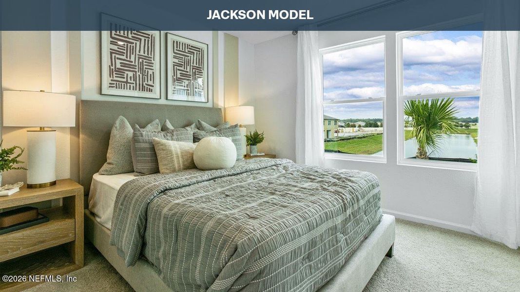 Furnished interior view inside a new home in Cordera Townhomes, St. Augustine (Image 15).