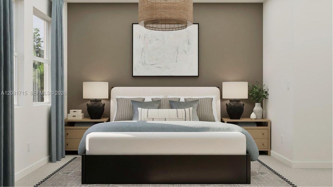 Furnished interior view inside a new home in Emerald Palms, Miami (Image 14).