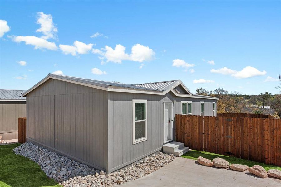 Exterior details and patio area of a home in , Granbury (Image 22). Exterior details and patio area of a home in , Granbury (Image 22).