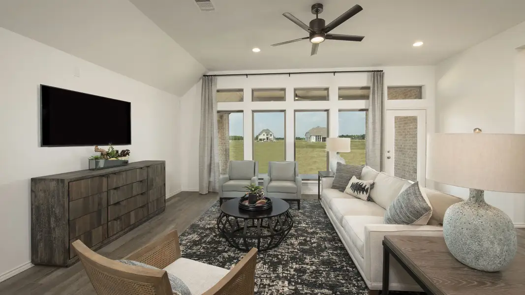Furnished interior view inside a new home in Silo Mills, Cleburne (Image 49). Furnished interior view inside a new home in Silo Mills, Cleburne (Image 49).