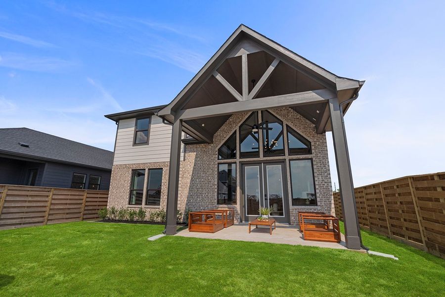 Exterior details and patio area of a home in Austin Point, Richmond (Image 4).