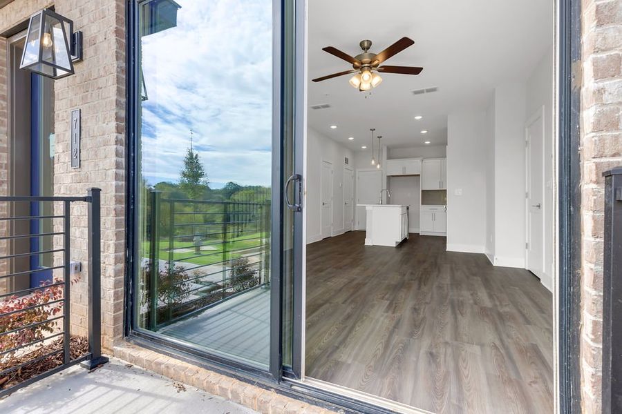 Exterior details and patio area of a home in Echo Park, Suwanee (Image 23).