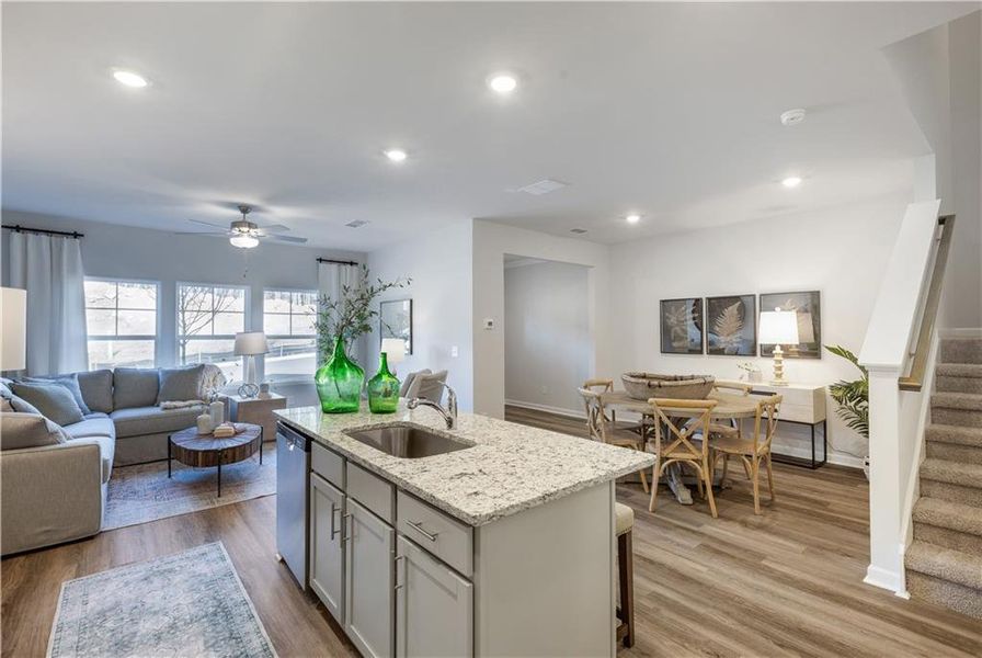 Furnished interior view inside a new home in , Conyers (Image 12).