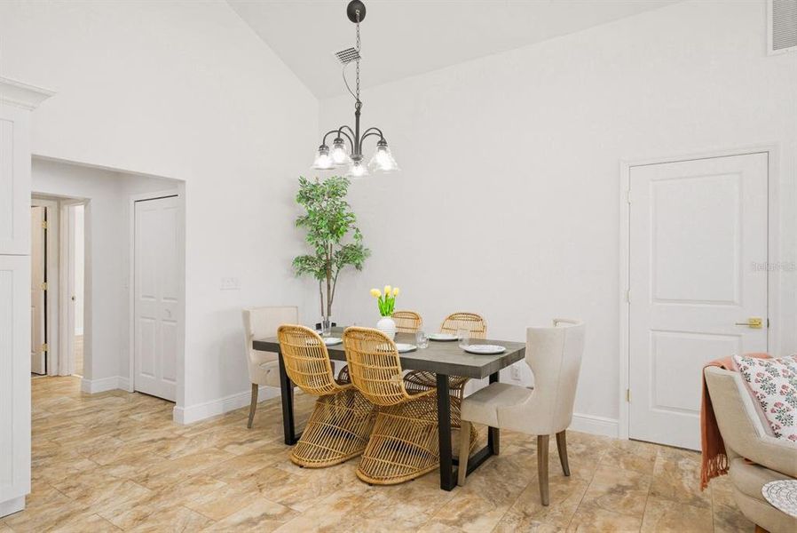 Furnished interior view inside a new home in , Tampa (Image 17).