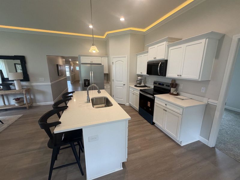 Furnished interior view inside a new home in Stones Throw, Inman (Image 6). Furnished interior view inside a new home in Stones Throw, Inman (Image 6).
