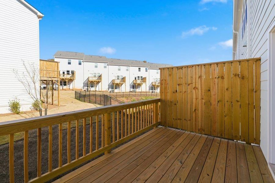 Exterior details and patio area of a home in Chandler Run, Tucker (Image 2). Exterior details and patio area of a home in Chandler Run, Tucker (Image 2).