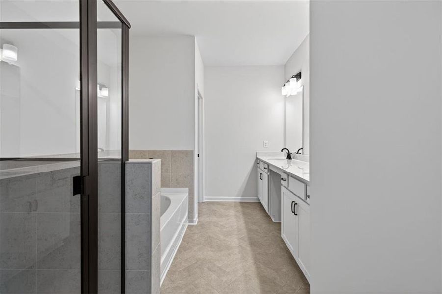Furnished interior view inside a new home in Sanders Park, Austell (Image 12).