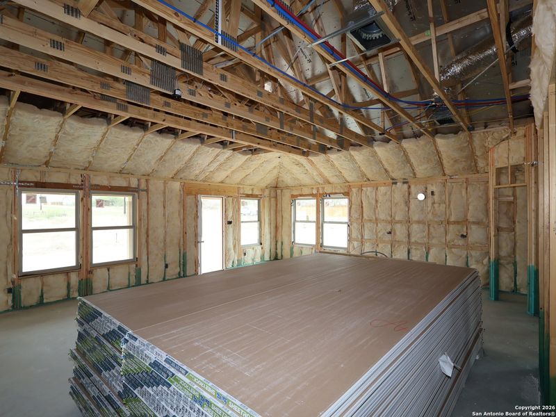 In-progress construction of a new home in Chaparral Ranch, Floresville, TX (Image 27).