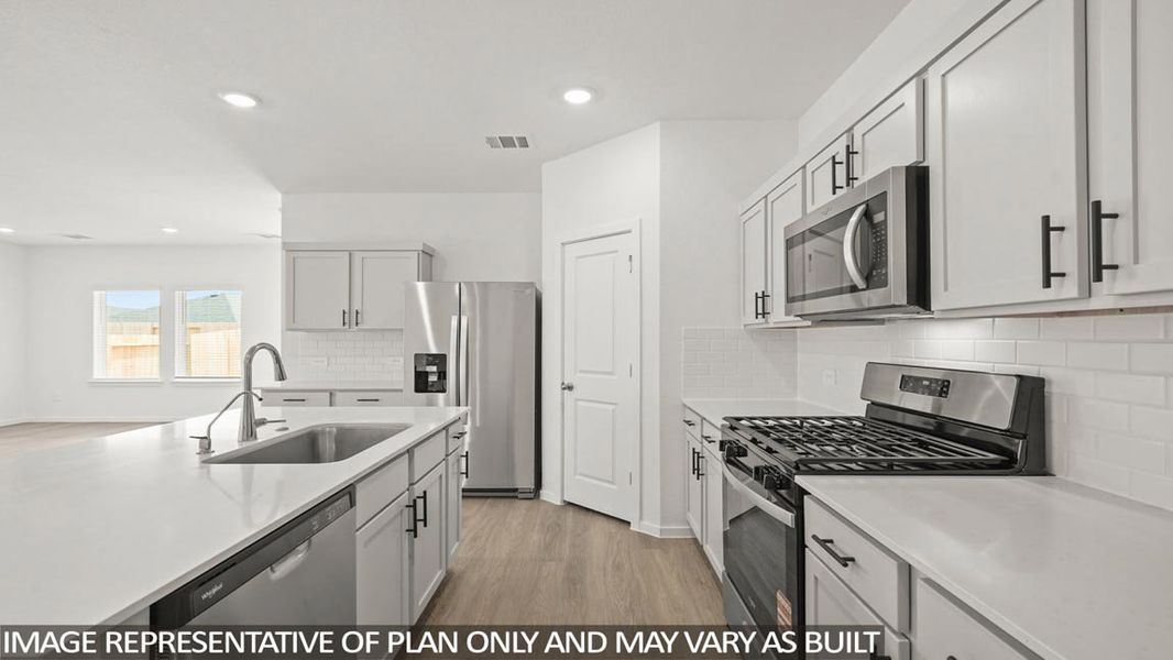 Furnished interior view inside a new home in New Waverly Station, New Waverly (Image 5).