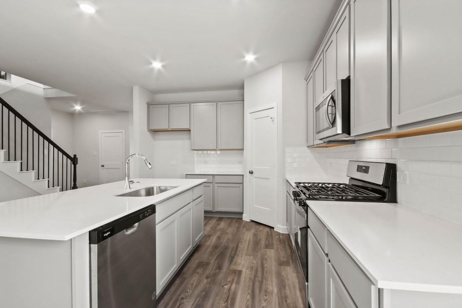 Furnished interior view inside a new home in The Woodlands Hills, Willis (Image 7). Furnished interior view inside a new home in The Woodlands Hills, Willis (Image 7).