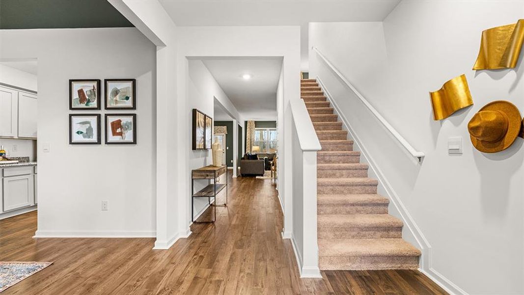 Furnished interior view inside a new home in Brooks Station, Dacula (Image 27).