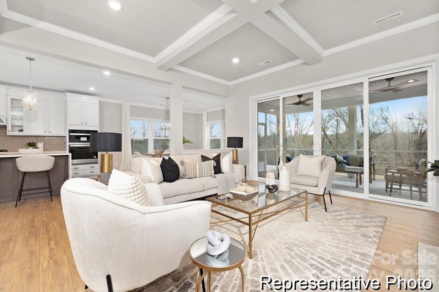 Furnished interior view inside a new home in Huntington Hills, Lincolnton (Image 4).