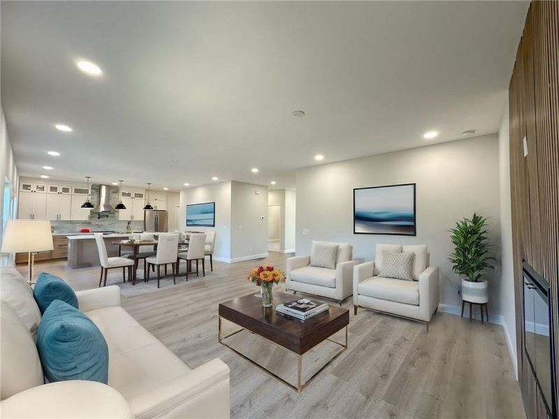 Furnished interior view inside a new home in , Flowery Branch (Image 3).