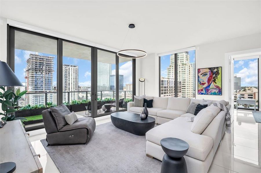 Furnished interior view inside a new home in , St. Petersburg (Image 51).