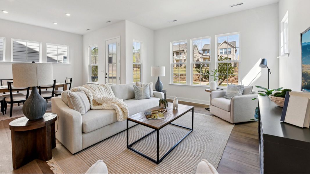The Brentwood by DRB homes in River District Charlotte NC - Living The Brentwood by DRB homes in River District Charlotte NC - Living