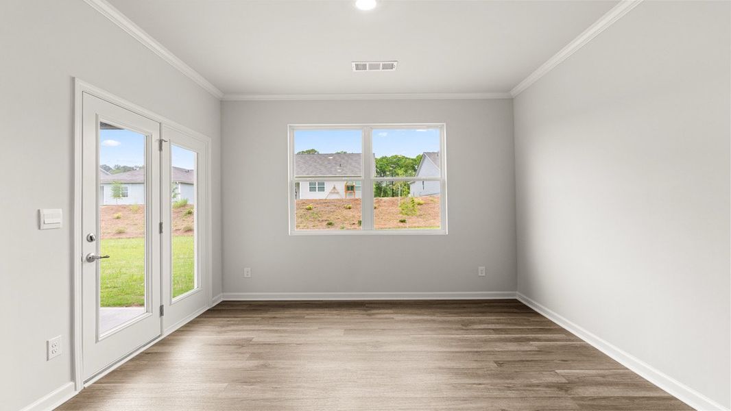 Representative unfurnished interior of a home built from the Booth by D.R. Horton in Liberty Crossing, Braselton (Image 16).