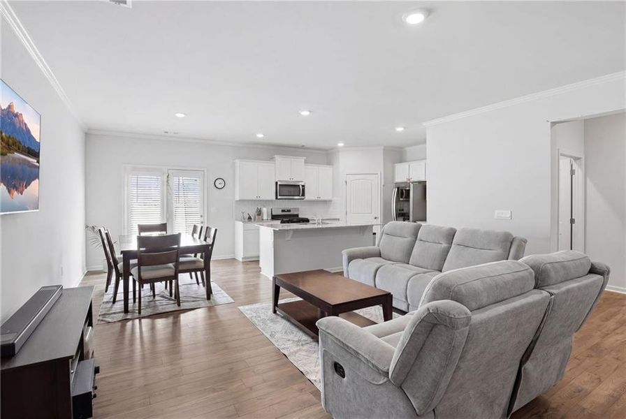 Furnished interior view inside a new home in , Buford (Image 18).