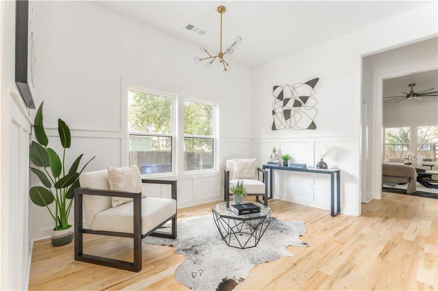 Furnished interior view inside a new home in , Atlanta (Image 24). Furnished interior view inside a new home in , Atlanta (Image 24).