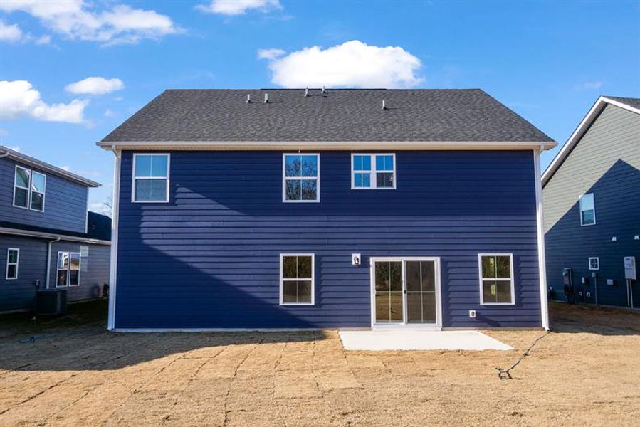 Exterior details and patio area of a home in Canterbrook Farms, Fountain Inn (Image 2).