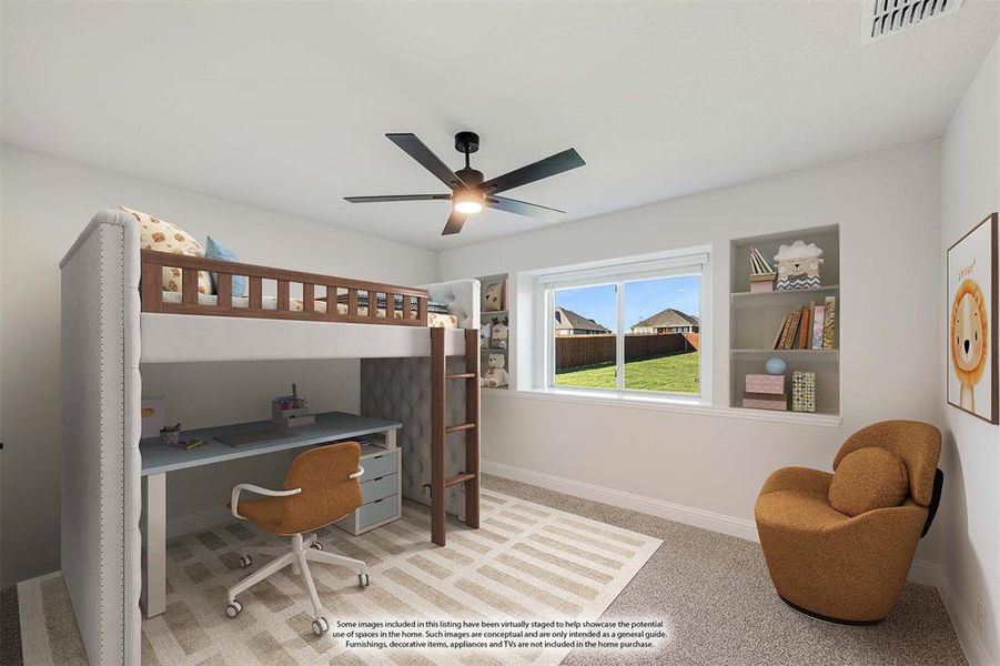 Furnished interior view inside a new home in Coyote Crossing, Godley (Image 7).