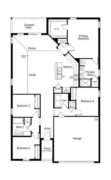 2D floor plan layout of this home in Ross Creek, Lakeland, FL (Image 2). 2D floor plan layout of this home in Ross Creek, Lakeland, FL (Image 2).