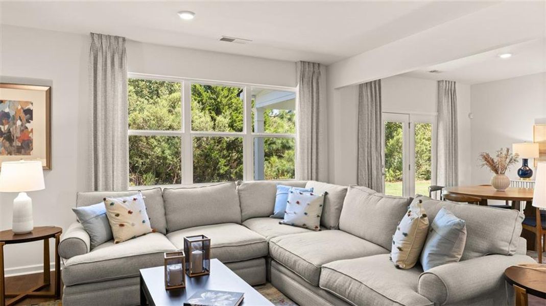 Furnished interior view inside a new home in Bridle Creek, Locust Grove (Image 28).