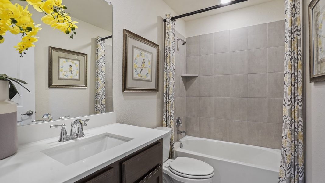 Furnished interior view inside a new home in Lakewood Trails, Forney (Image 25).