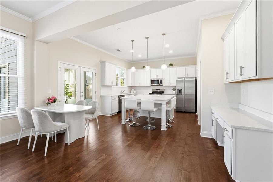 Furnished interior view inside a new home in , Sugar Hill (Image 6). Furnished interior view inside a new home in , Sugar Hill (Image 6).