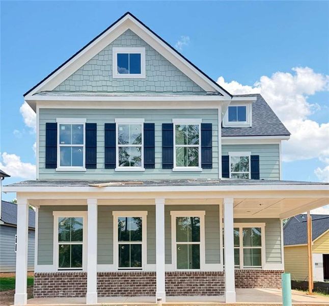 Front exterior of a new home in , Athens, GA, highlighting curb appeal (Image 1). Front exterior of a new home in , Athens, GA, highlighting curb appeal (Image 1).