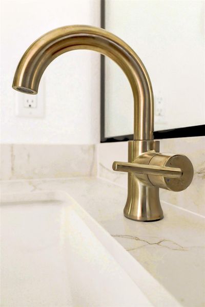 Bathroom view of a sink