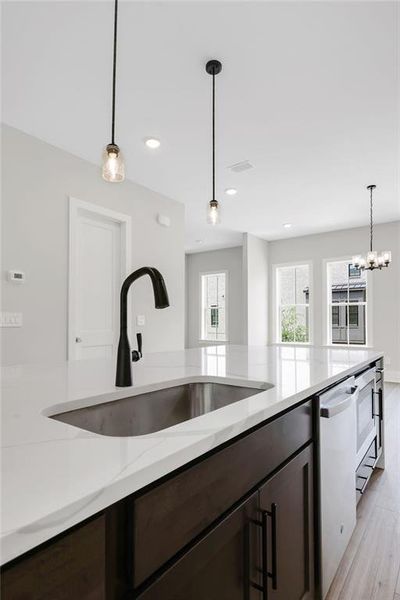 Close-up of interior finishes inside a home in Echo Park, Suwanee (Image 16).