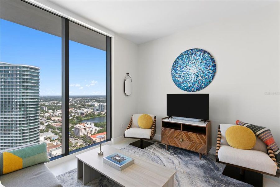 Furnished interior view inside a new home in , St. Petersburg (Image 12).