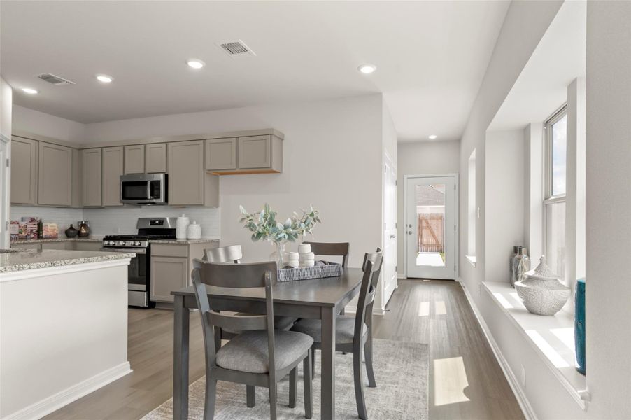 Furnished interior view inside a new home in Blanco Vista, San Marcos (Image 7).