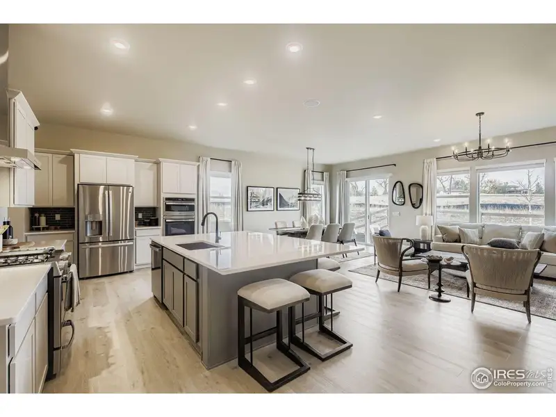 Furnished interior view inside a new home in Country Club Reserve – Fort Collins, Fort Collins (Image 5).