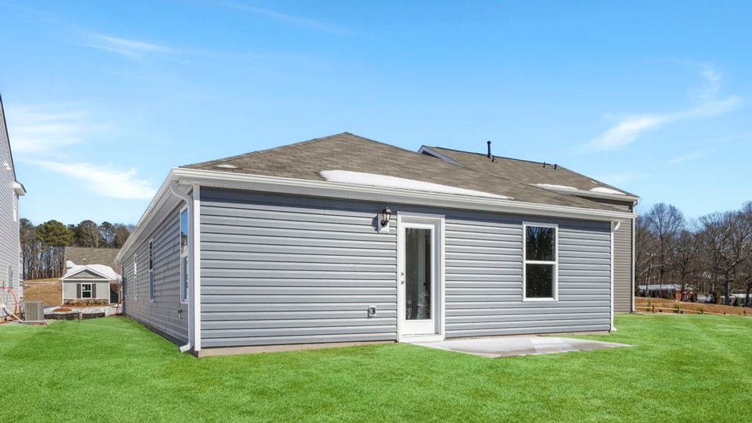 Exterior details and patio area of a home in Harper Ridge, Roebuck (Image 22).
