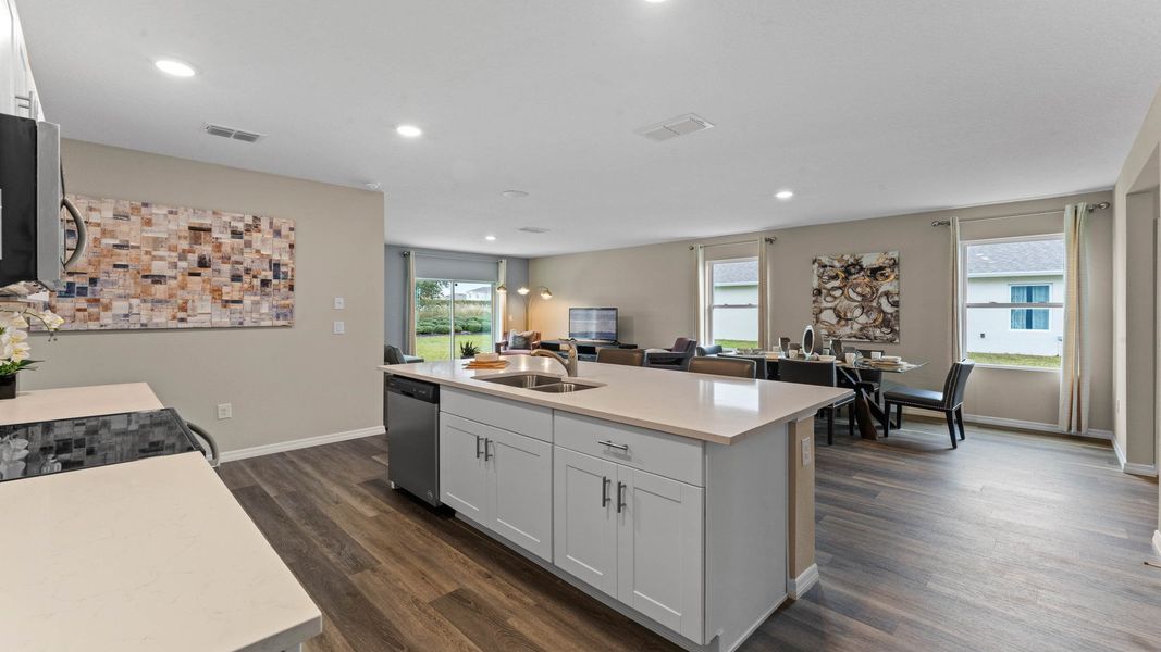 Furnished interior view inside a new home in Harmony West, St. Cloud (Image 13).