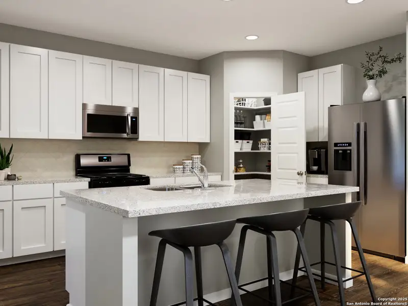 Furnished interior view inside a new home in Cinco Lakes, San Antonio (Image 9). Furnished interior view inside a new home in Cinco Lakes, San Antonio (Image 9).