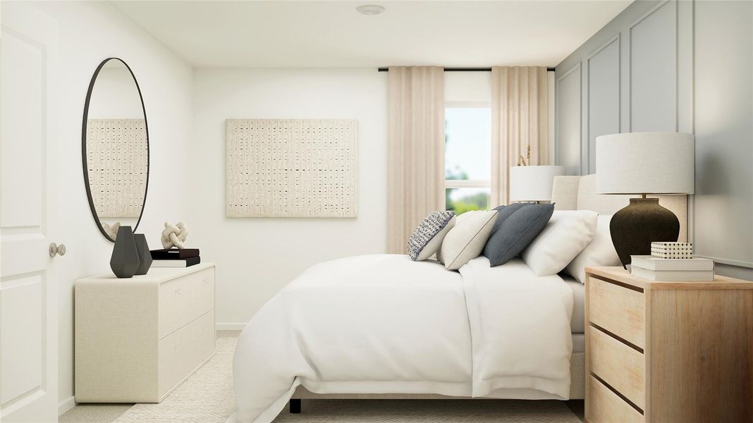 Furnished interior view inside a new home in River Bridge Ranch, San Marcos (Image 22).