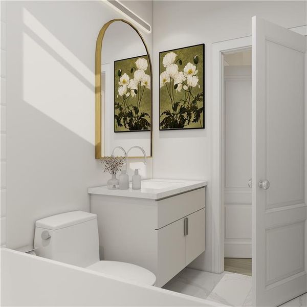 Furnished interior view inside a new home in , Cumming (Image 7).