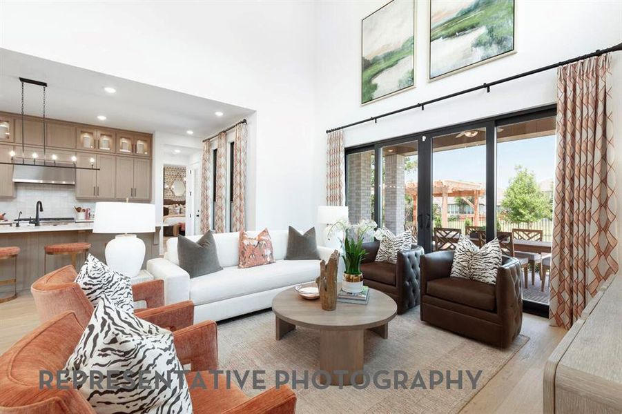 Furnished interior view inside a new home in Myrtle Creek, Waxahachie (Image 5).